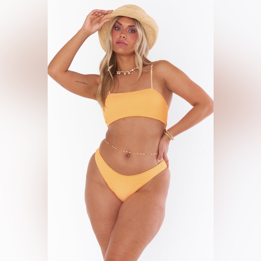 EUC Show Me Your Mumu Destin Top and Silvana Bottom in Cantaloupe Scrunch XXL